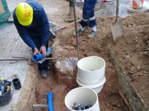 Trabajos instalacion tuberia PEAD
